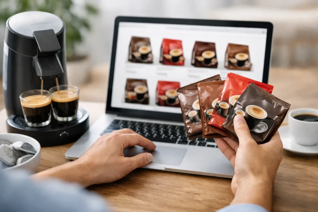 Cum alegi paduri Senseo online