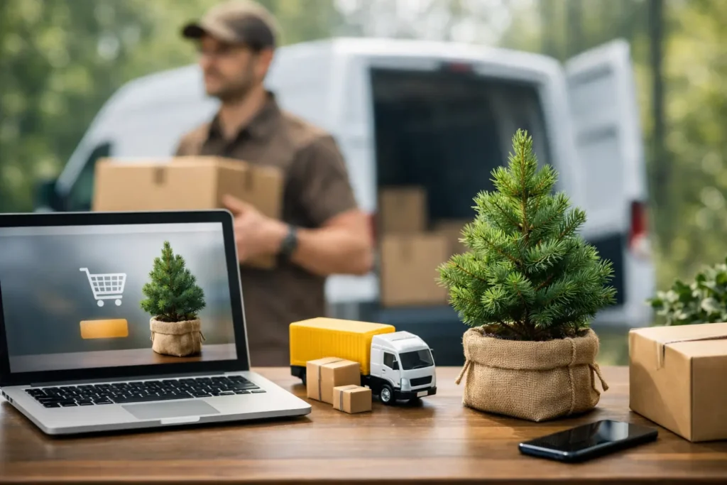 Cât durează livrarea padurilor online?