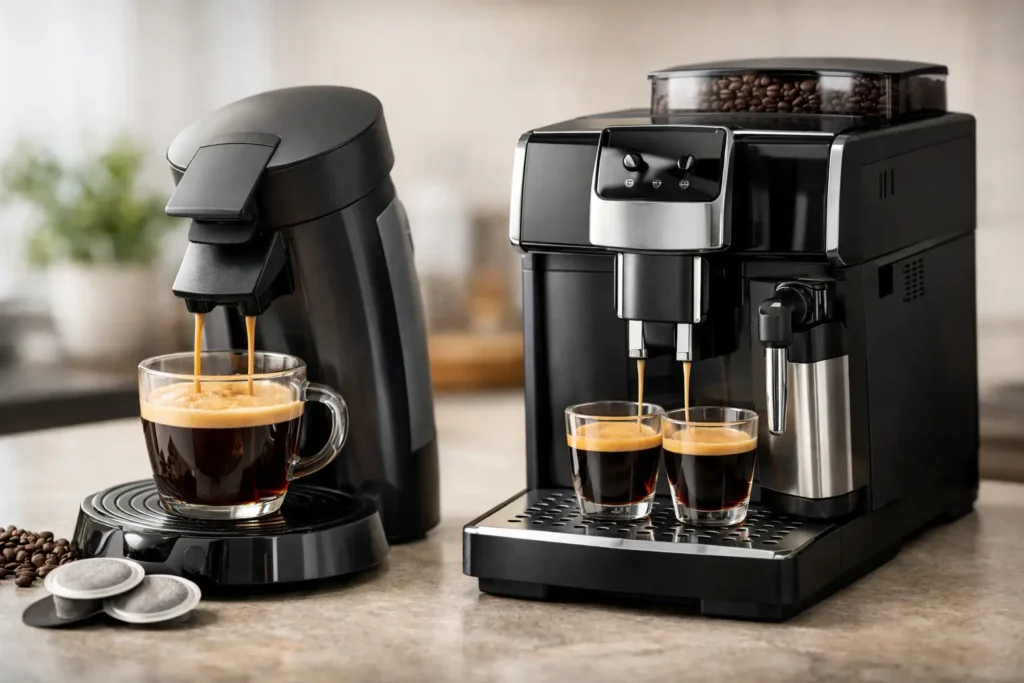 Philips Senseo versus espresso automat
